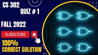 cs302 quiz 1 Fall 2022| cs302 quiz 1 solution 2022| cs302 quiz 1 solution By VU Rocky..