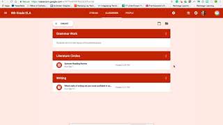 New Google Classroom, Part 3: Classwork Section