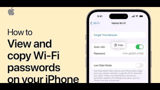 How to view and copy Wi-Fi passwords on your iPhone 2022.