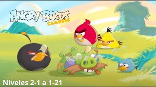 Angry birds trilogy - wii - Season 100% classic  Walktrought  Niveles 2-1 a 1-21  tres estrellas