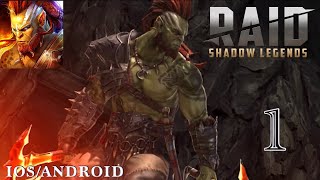 RAID : Shadow Legends Gameplay Walkthrough Part 1 - Tutorial | (IOS,Android)