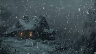 Frosty Dreamland: Tranquil Blizzard Ambiance for Deep Sleep | Winter Whispers #whitenoise