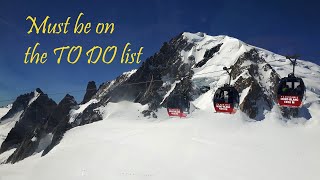 From France to Italy above the glaciers with Panoramic Mont Blanc cable car