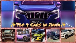 Top 4 Cars in India || Thar || XUV700 || Fortuner || Scorpio😈 Use 🎧