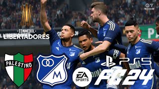 ［FC24］Jugando Copa Libertadores Grupo E Palestino vs Millonarios Gameplay sin comentarios