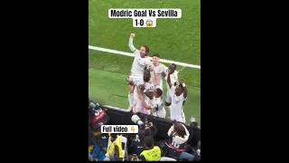 Luka Modric winning Goal vs Sevilla & RealMadrid vs Sevilla 1-0 & 25/02/2024 & Laliga