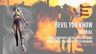 Devil You Know! - Line Dance Tutorial