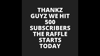 500 Subscriber Giveaway Start Today