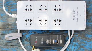 Продам Зарядный блок USB Orico HPC-6A5U. 5V-8A. Зарядка, зарядное. + подарок.