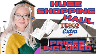 HUGE TESCO SHOP | WITH PRICES #groceryhaul #tesco #mealideas #tradwife #food