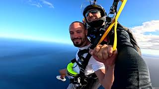 Marcos First Skydive! Tandem Jump from 10000 feet at iJump Gran Canaria