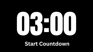 3 Minute Time │ Countdown Timer for 3 Minutes │ Timer Alarm