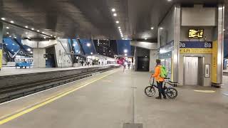 Fast train passing Reading Station