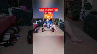 Temu Kayak Cart heavy duty loads #shorts #kayakaccessories #unboxing #review