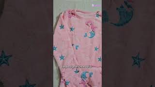 Pink mermaid Nightsuite for kids | Cozy & Comfy Nightwear for Kids on Famyo #onlineshopping