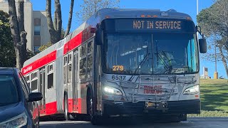 San Francisco MUNI 2015 New Flyer Xcelsior XDE60 6537 on route 38 Geary