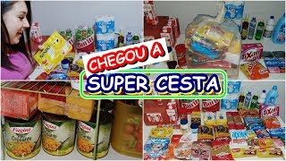 CHEGOU A SUPER CESTA DE ALIMENTOS AQUI EM CASA | VEIO MUITAS DELÍCIAS |