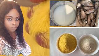 How To Make Nigeria Garri  And Starch In Europe/Abroad From Scratch  #easy#step#by#step#method