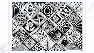 Zentangle Patterns You Should Try For Beginners | Zentangle Patterns For Beginners