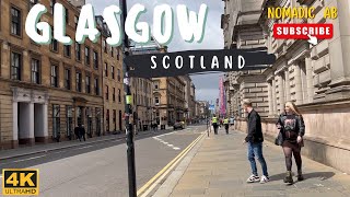 Scotland : [4K] Walk | Glasgow | Port City on the River Clyde in Scotland's Western Lowlands