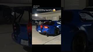 50,000hp backfire 😱🤯