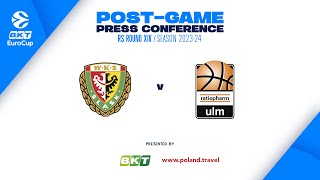 Post-game press conference | EuroCup 23-24 RS Round XIV | Slask Wroclaw - ratiopharm Ulm