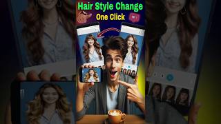 How To Change Girls Hair Style In One click #shors #shortsfeed #facetune #hairstyle