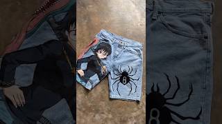 Shizuku Custom Painted Jeans Inspirasi #animeart #manga #custom #shizuku