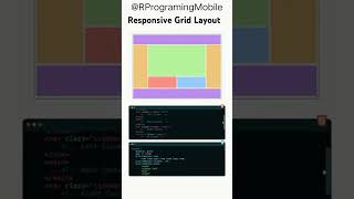 Responsive Grid Layout || create using html css || #html #css #responsive #grid #layout #shorts #js