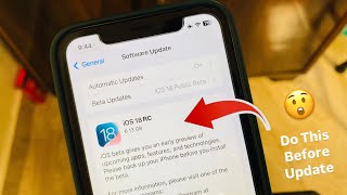 iOS 18 RC Update - Do This Before iOS 18 RC Update