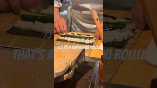 Japanese Chef Makes me Cucumber Roll. #japan #sushi #japanesefood