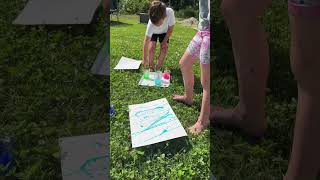 Summer #artforkids Splatter Painting