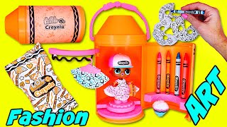 LOL Surprise Crayola Color Me Studio Art Activity. DIY Fashion