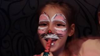 Аквагрим ЗАЙЧИК за 5минут по шагово  Face painting BUNNY in5 minutes Мастер-класс от Супер Сестренок