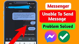 How To Fix Unable To Send Message On Messenger Problem (2024)