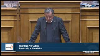 Ολομέλεια Βουλής (24-2-2022) Γιώργος Λογιάδης