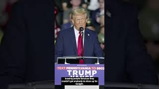 Trump claims they are bussing people to Harris' campaign event