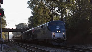 Amtrak 19, NS 283, NS 28R, NS 243, & NS 18D at Spartanburg 10/7/24