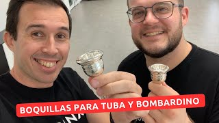 Boquillas de iniciación para #TUBA y BOMBARDINO junto a Carlos Navarro de @sanganxamusicstore