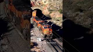 BNSF Nelson Tunnel! #shorts #short #youtubeshorts #trains #arizona #youtube