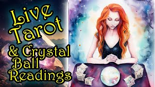 ✨MEMBERS ONLY✨ Live Crystal Ball Reading with Tarot Card Reading & Soundbath 🔮