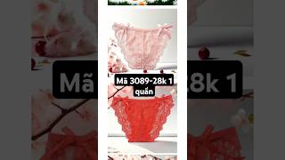 Quần lót ren hoa mỏng nửa mông mã 3089| 28k 1 quần #heesushop #lace #underwear #short #quanlotnu