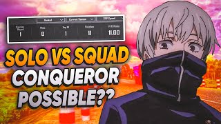 SOLO VS SQUAD CONQUEROR LOBBY🤯 | Road to 10k🥳🔥