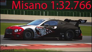 Assetto Corsa Competizione - Bentley 2018 GT3 Misano 1:32.766 | PC & Gamepad