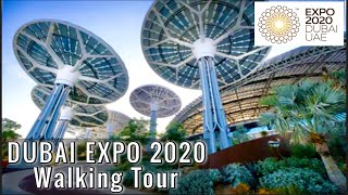 Inside Expo 2020 Dubai | [4K] Full Tour | Water features, Sky Garden at Dubai Expo