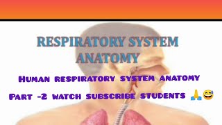 #Respiratory System Anatomy Part -2#😱watch full #pharma lecture vlog subscribe