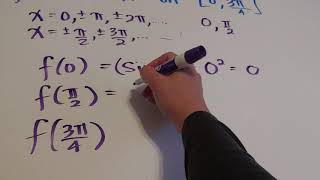 Absolute Extrema: Trig Example