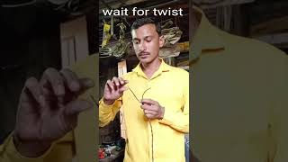 wait for twist electrician work