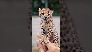 Cutest little Cheetah #cuteanimals #ai #minianimals #babyanimals #tinyanimals #aianimals #cheetah