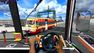 Heavy load lorry driving game in bridge tnstc bus opposite crossing in ets2